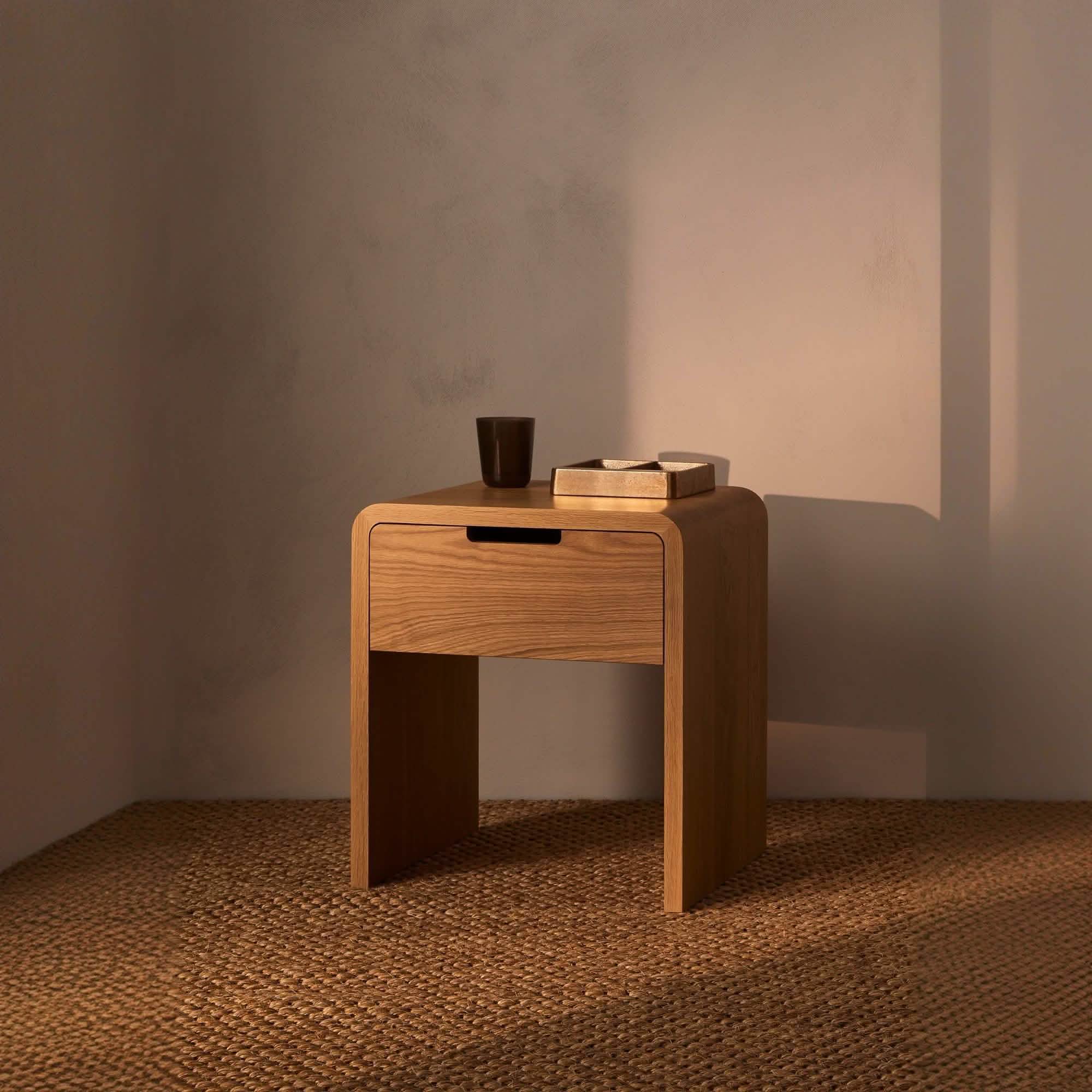 كومود خشب سويد طبيعي 40*29*50 سم - ROD270 - Homix