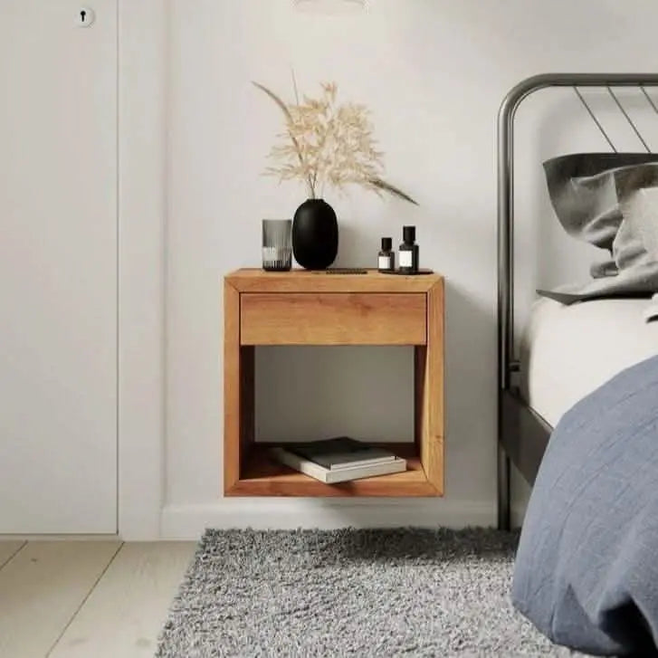 تسوق الأن من هومكس كومود خشبي معلق 40*29*55 سم - ROD261 بأفضل سعر وأفضل جودة