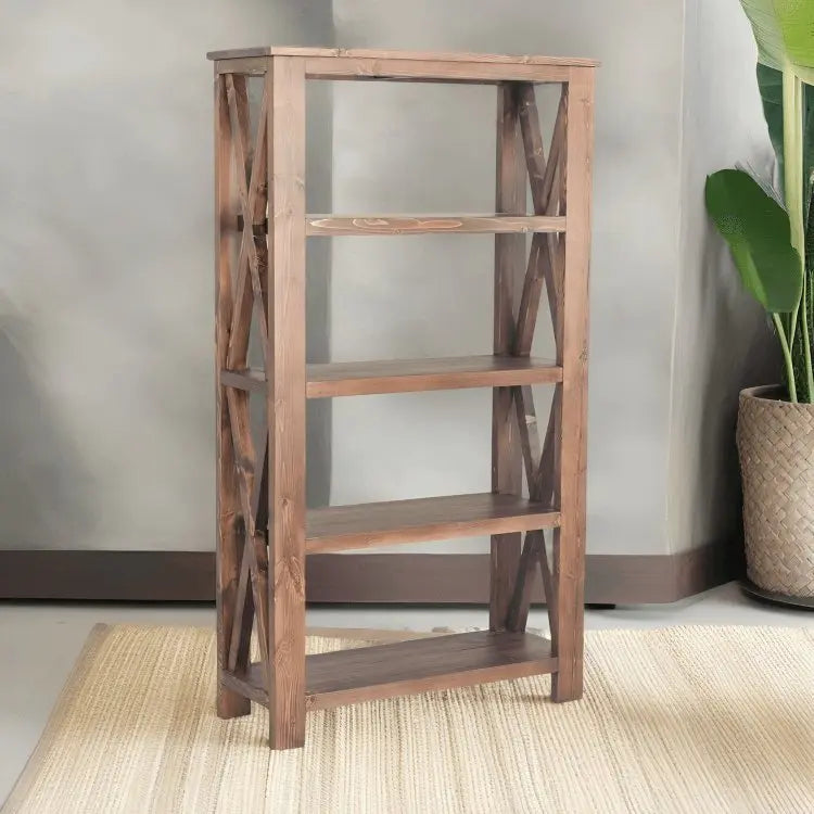 وحدة أرفف خشبية 75*30*170 سم - ROD300 - Homix