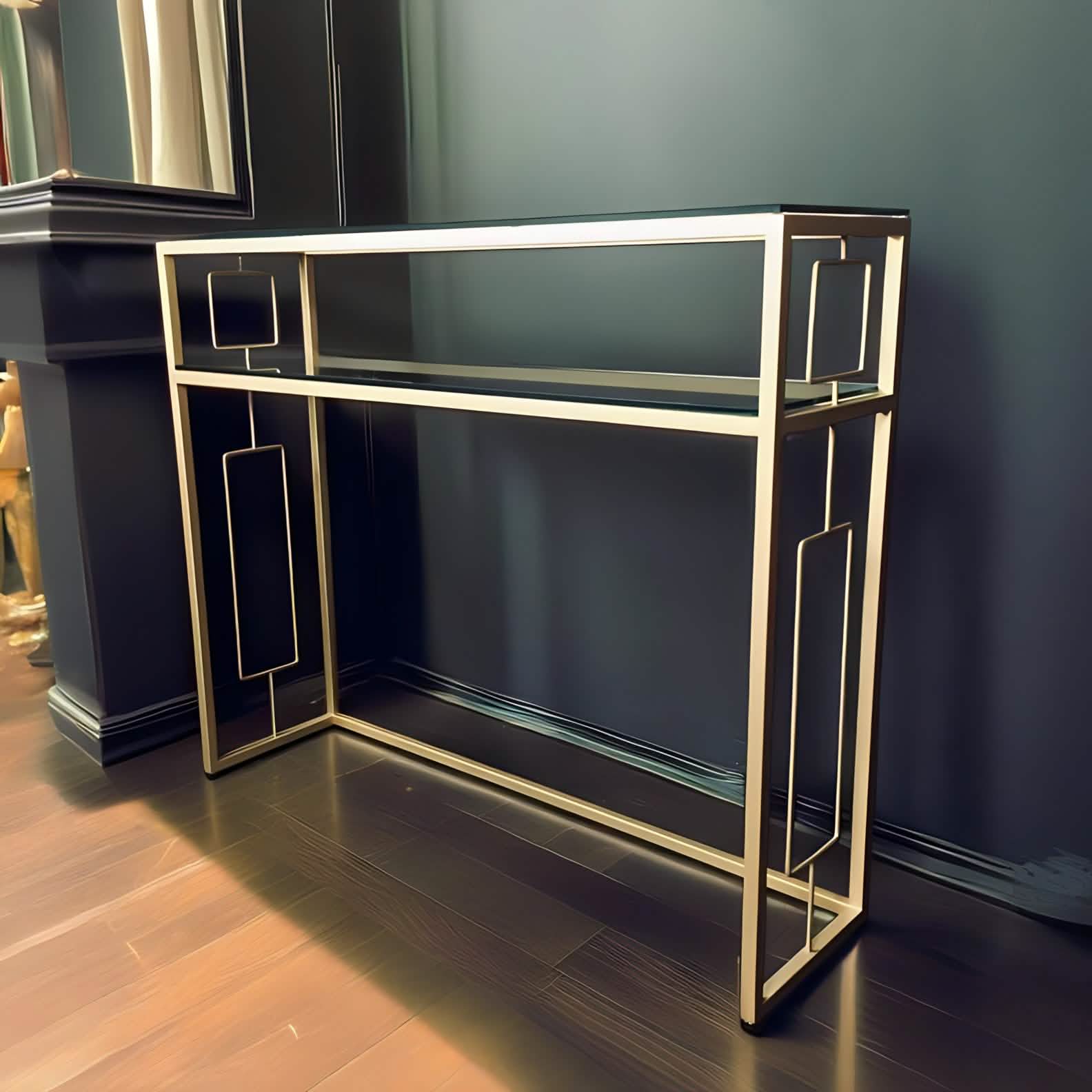 NArt132 - Glass Top Console