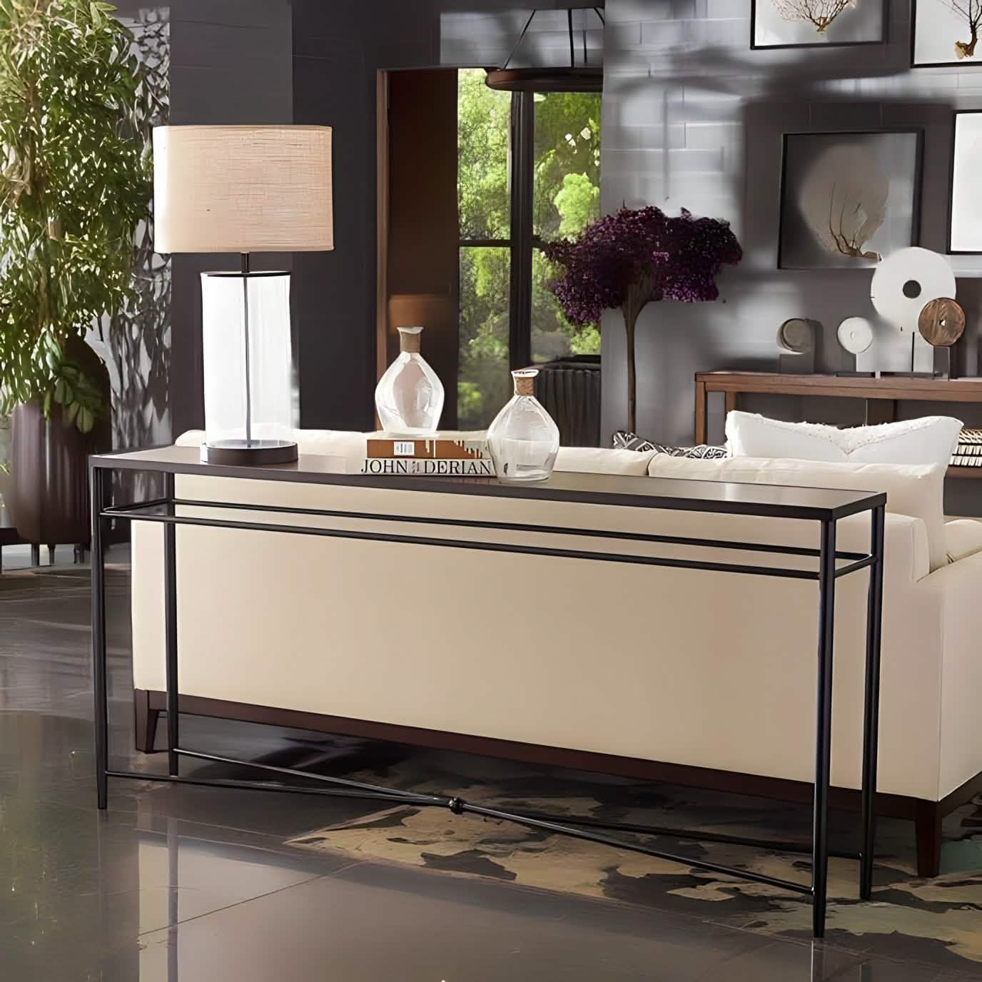 NArt133 - Glass Top Console