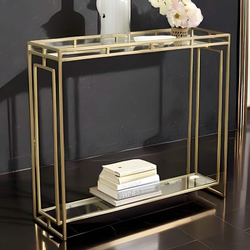 NArt135 - Glass Top Console