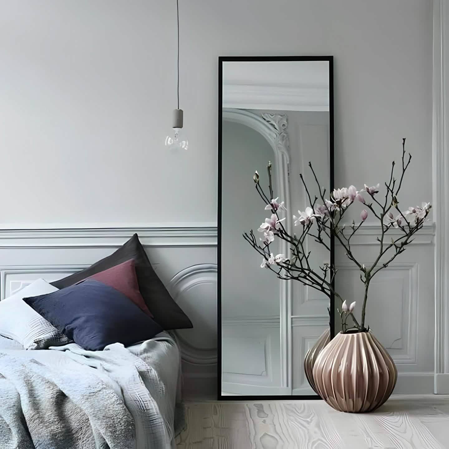 NArt168- مرايا بإطار أسود