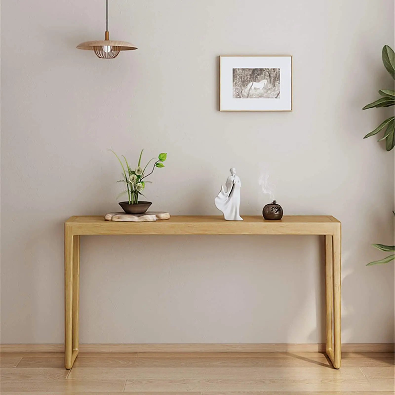 تسوق الأن من هومكس كونسول مع برواز خشب سويد طبيعي - ROD195 بأفضل سعر وأفضل جودة