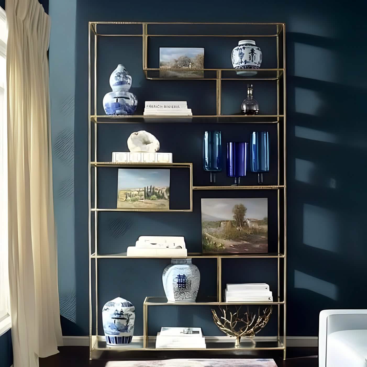 NArt143- Metal Shelving Unit