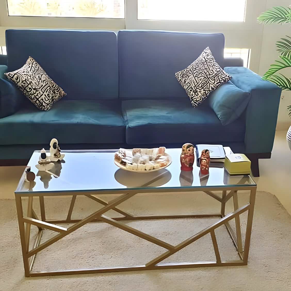 NArt206 - ترابيزة قهوة زجاج