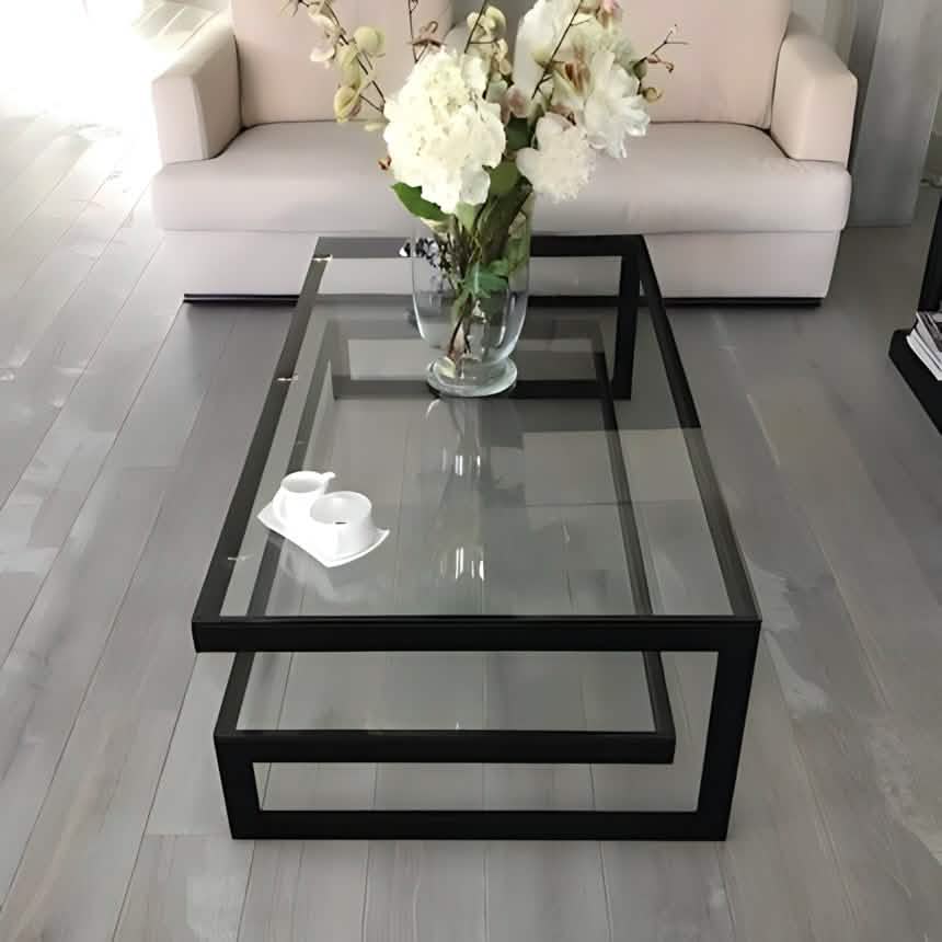 NArt209 - ترابيزة قهوة بسطح زجاج