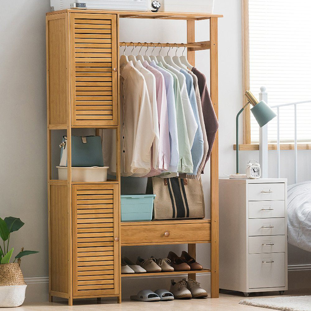 استاند ملابس خشب طبيعي