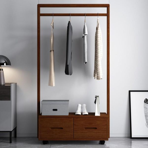 استاند ملابس خشب طبيعي