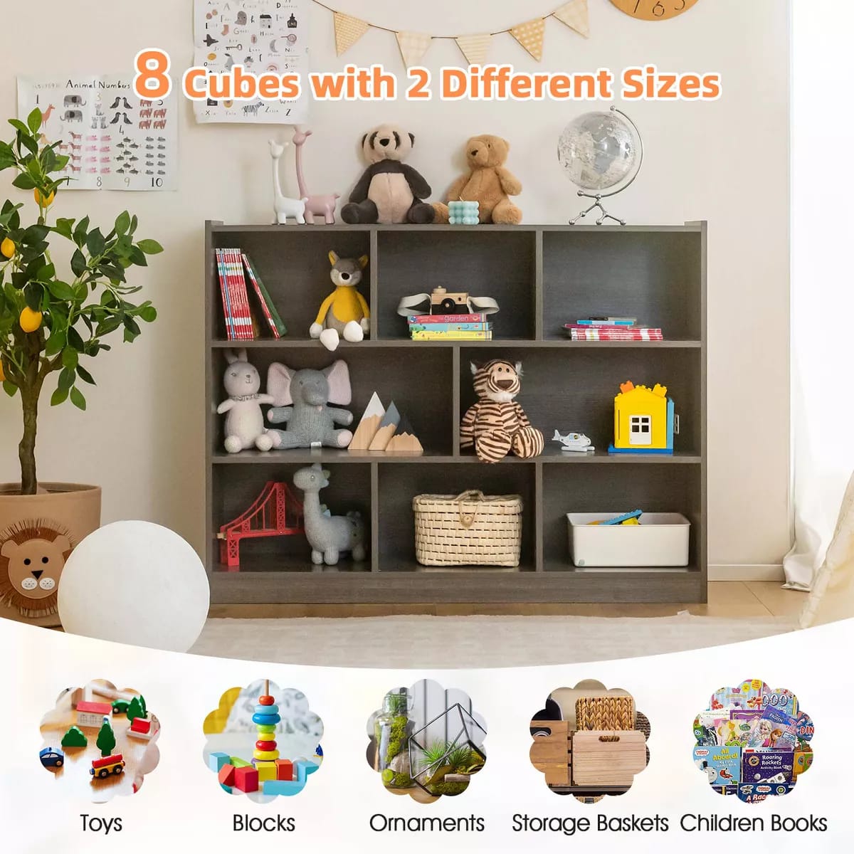 Children's room organizing unit