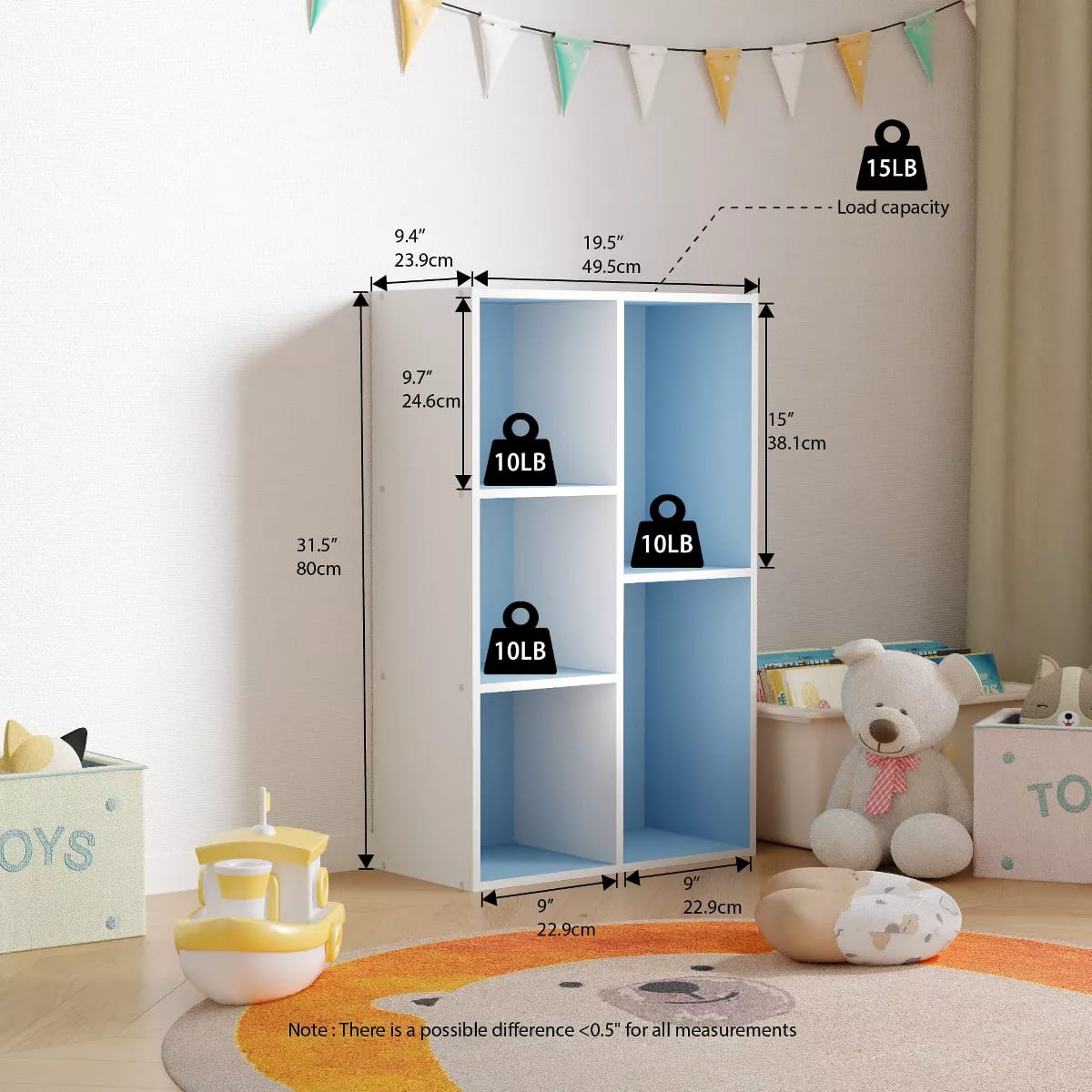 Children's room organizing unit