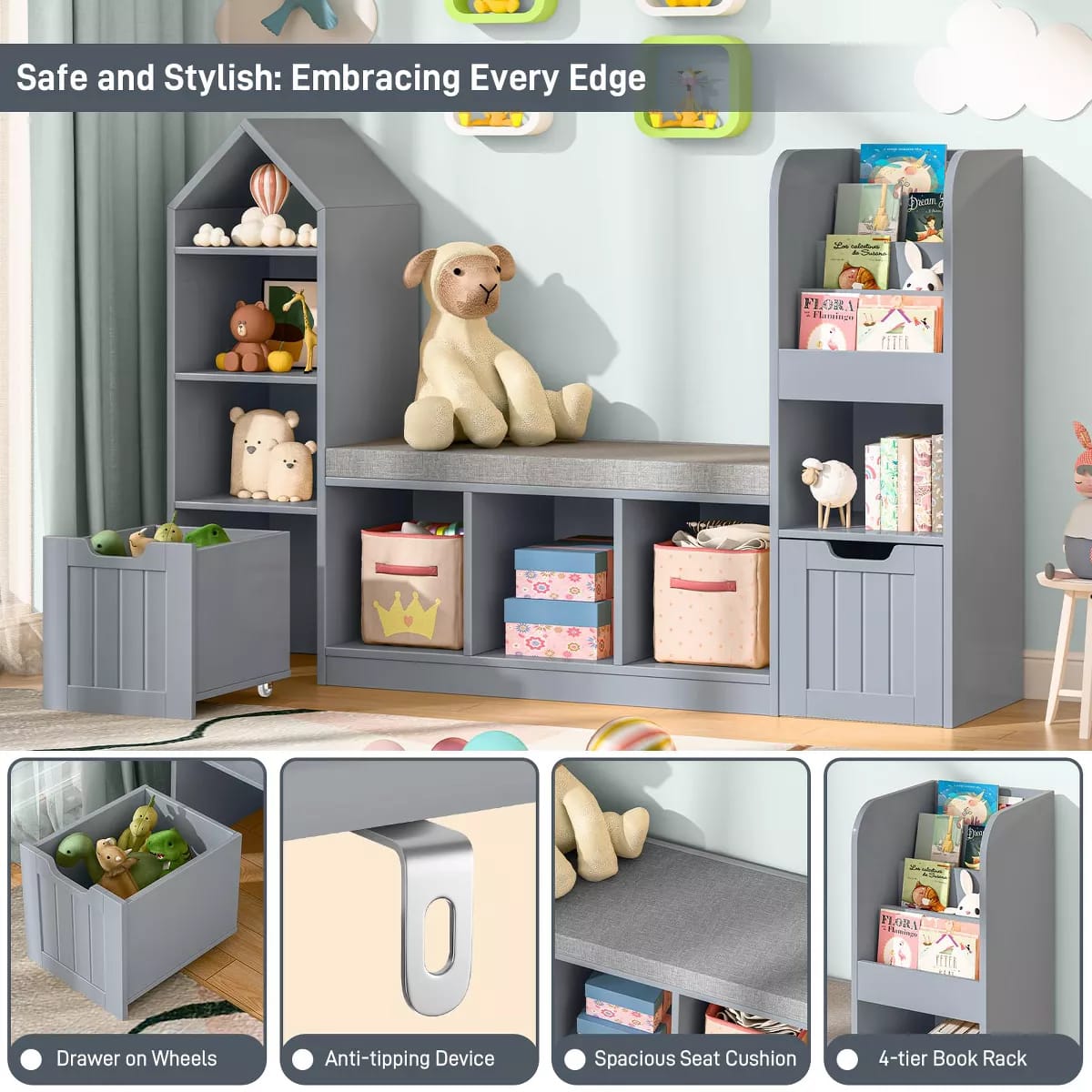 Children's room organizing unit