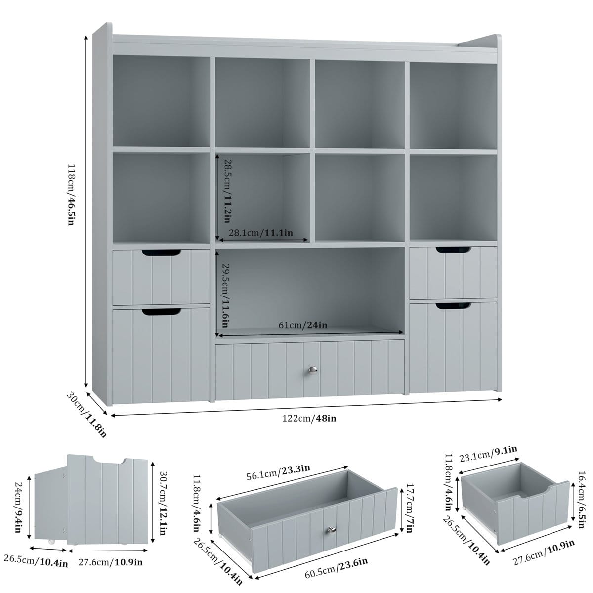 Children's room organizing unit