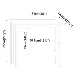 Natural Swedish wood console with mirror
