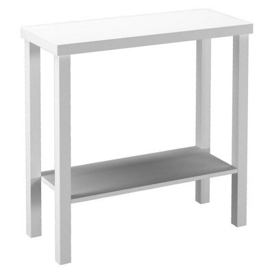 Natural Swedish wood console with mirror