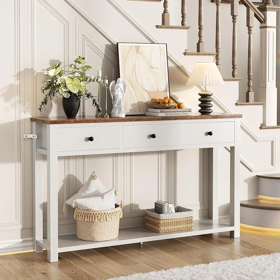 كونسول خشب سويد طبيعي