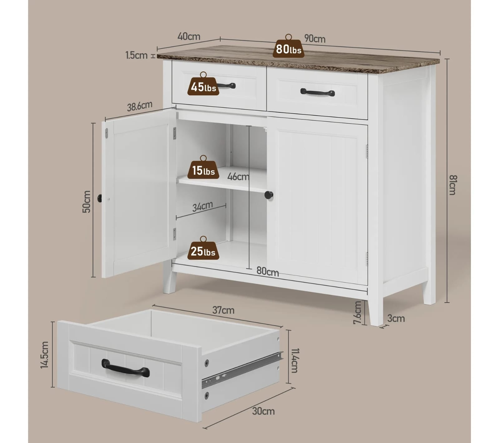 Kitchen side unit