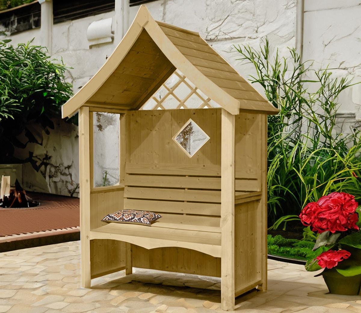 Outdoor garden seating