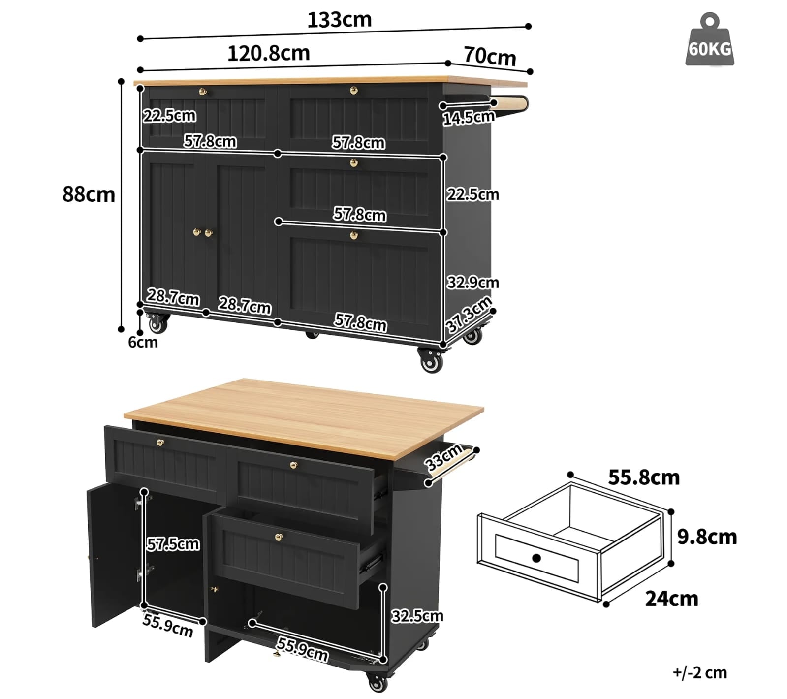 Kitchen side unit