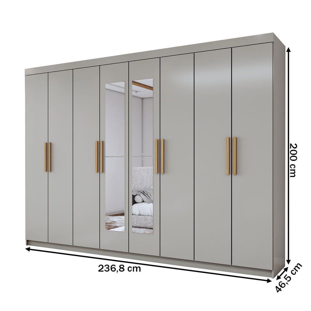 دريسنج خشب كونتر بيج بمرايات 237 سم - Art Wood