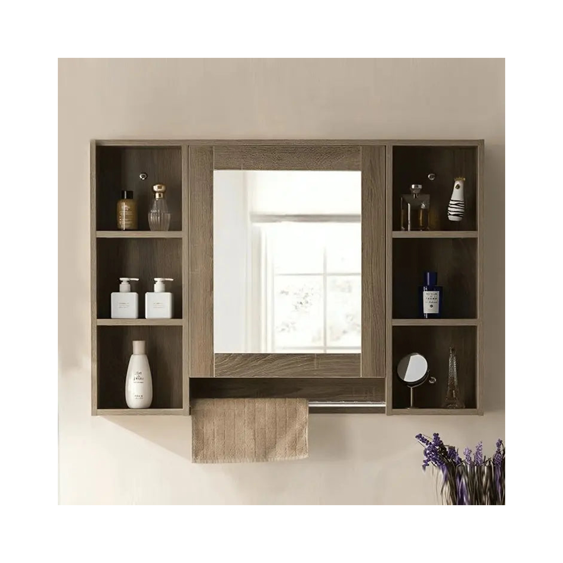 ART.W.AW 028 - مرايا حمام مزودة بأرفف تخزين
