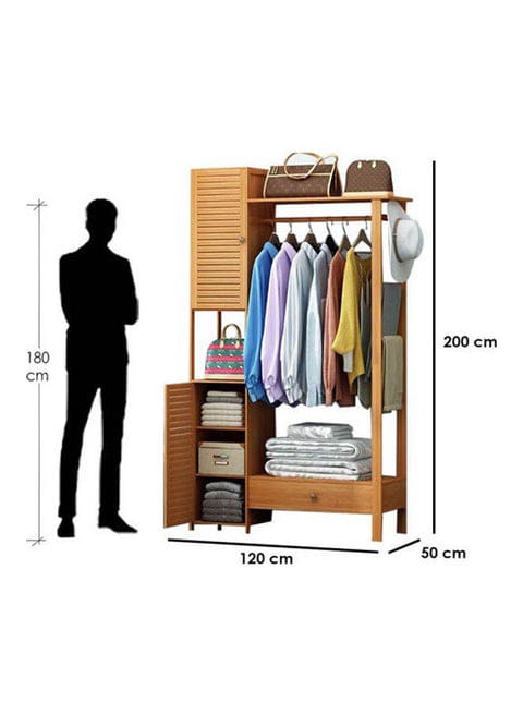 استاند ملابس خشب طبيعي