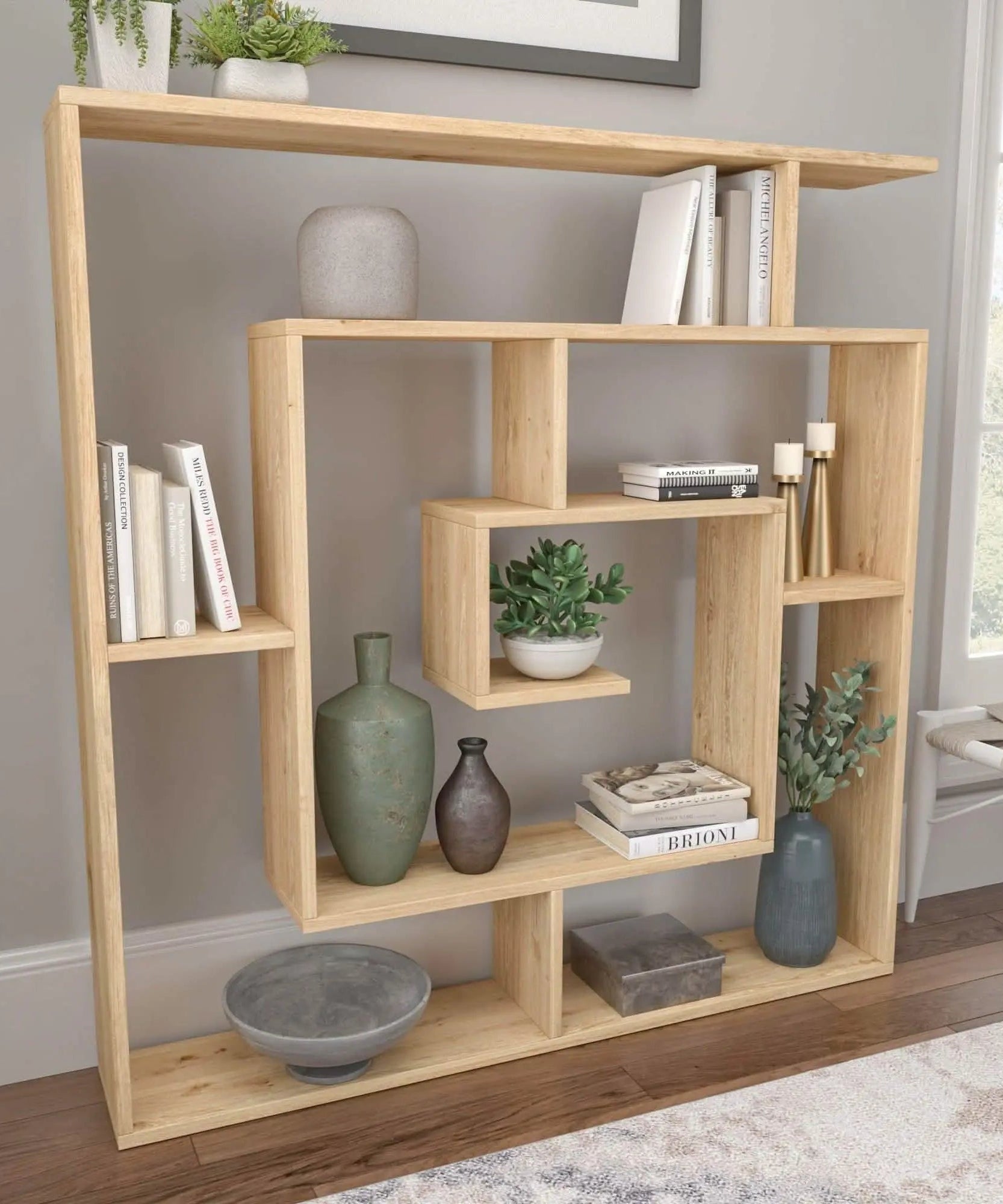 تسوق الأن من هومكس  أرفف خشب سويد طبيعي 100*20*100 سم - ROD329 بأفضل سعر وأفضل جودة 