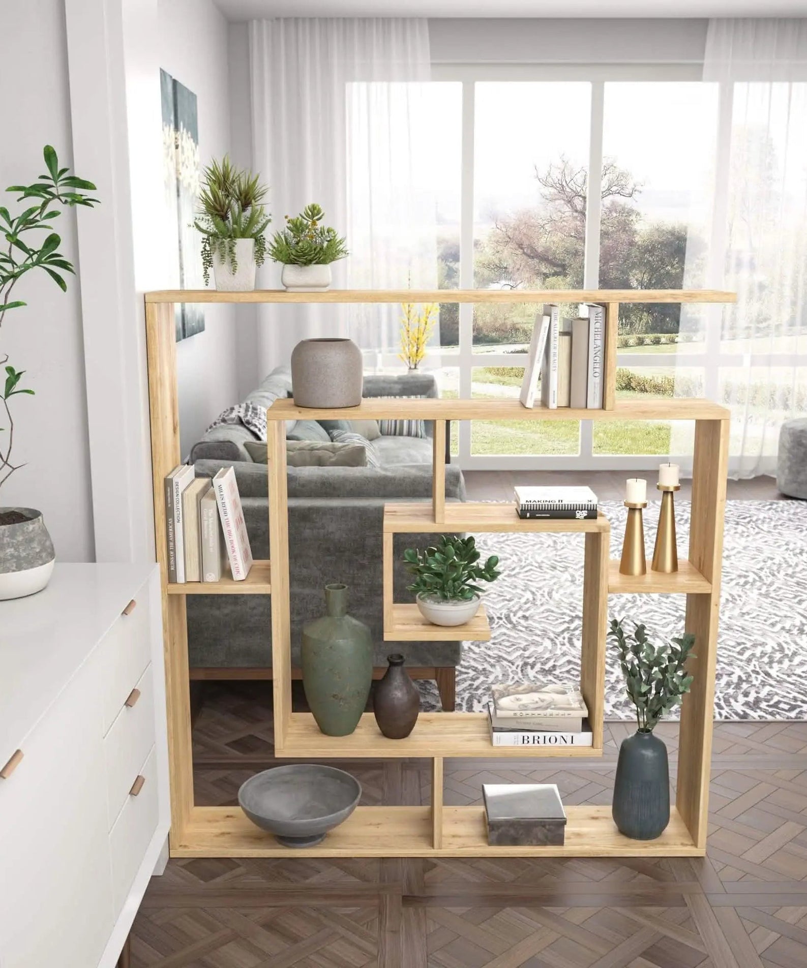 تسوق الأن من هومكس  أرفف خشب سويد طبيعي 100*20*100 سم - ROD329 بأفضل سعر وأفضل جودة 