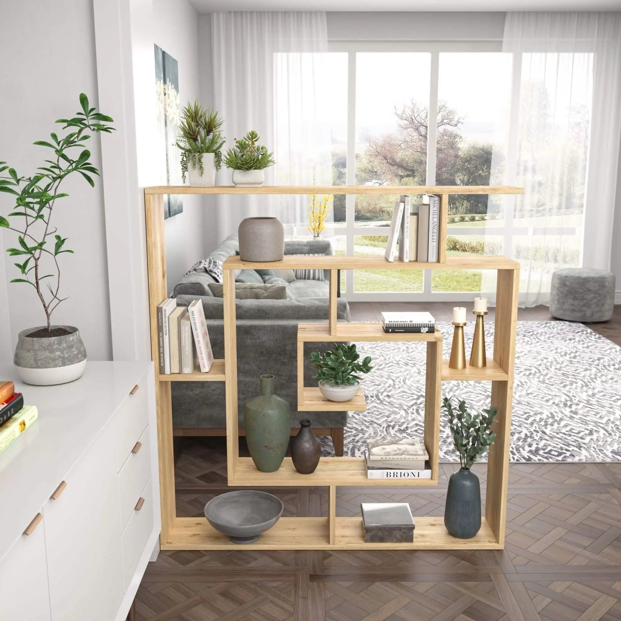 تسوق الأن من هومكس  أرفف خشب سويد طبيعي 100*20*100 سم - ROD329 بأفضل سعر وأفضل جودة 