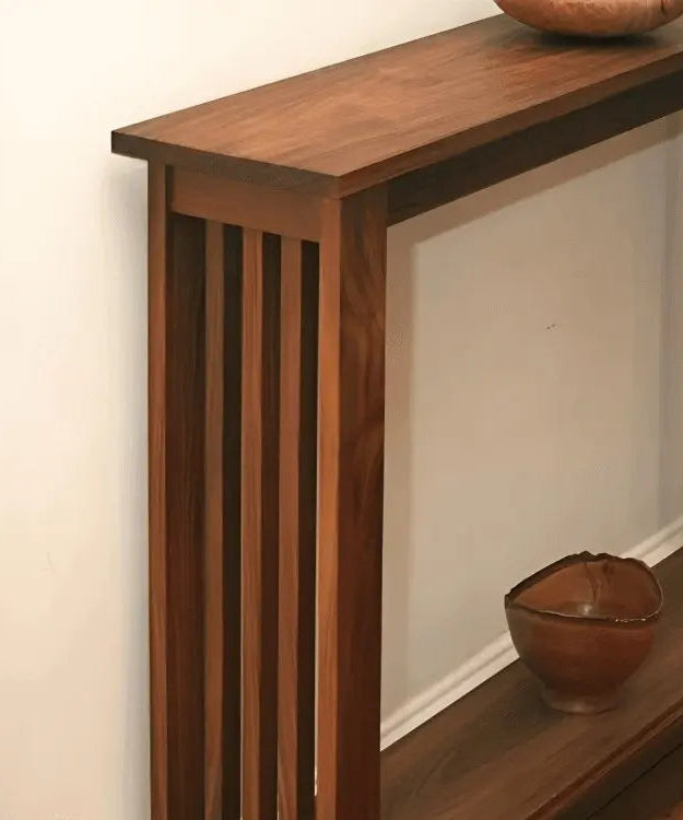 كونسول خشب سويد طبيعي 100*25*95 سم - ROD217 - Homix