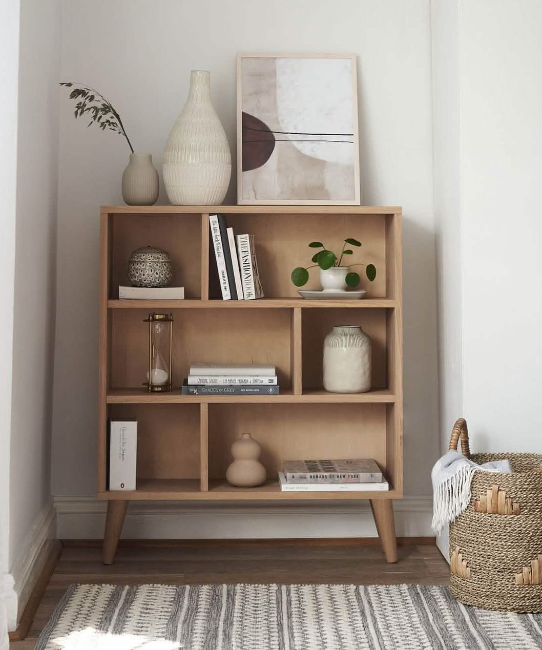 وحدة تخزين خشبية 100*30*120 سم - ROD331 - Homix