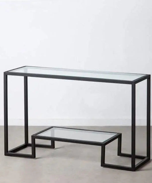 NArt125 - كونسول معدن بسطح زجاج