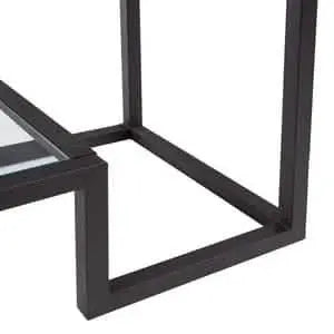 NArt125 - كونسول معدن بسطح زجاج