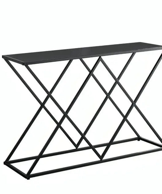 NArt108 - كونسول معدن بسطح خشب