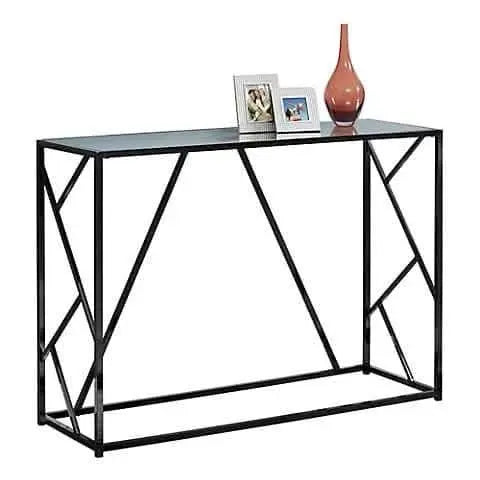 NArt101 - كونسول معدن بسطح زجاج