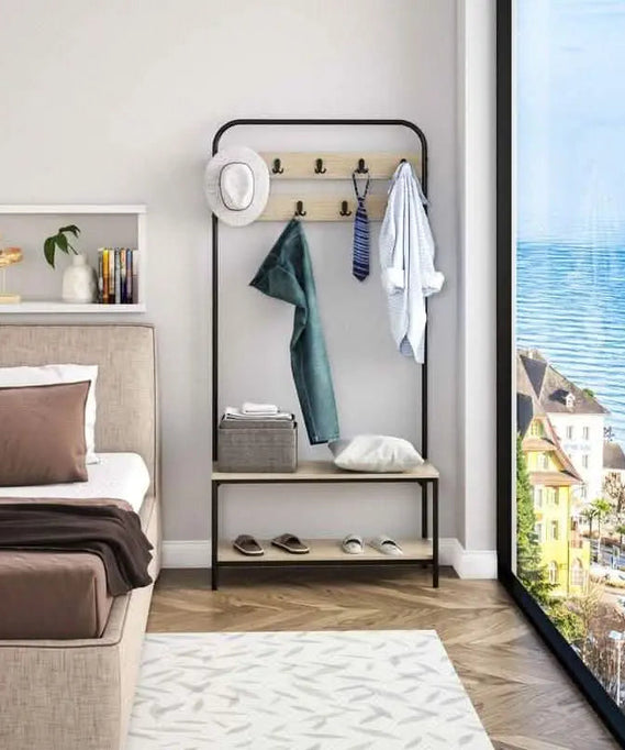 NArt20 - Boot rack with clothes hanger