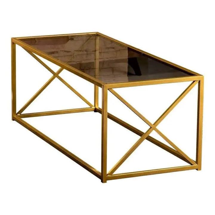 NArt118 - Coffee table with glass top