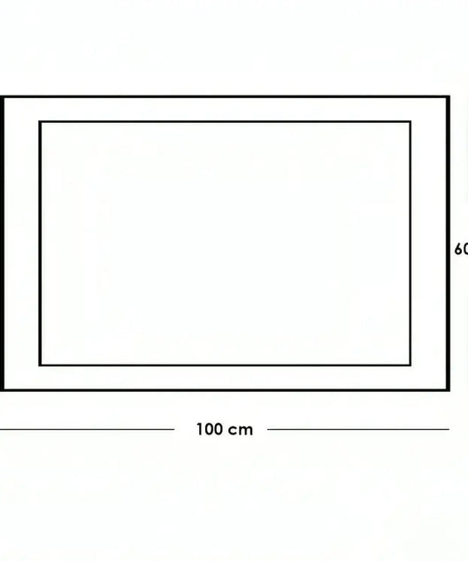 مرايا خشب موسكي 100*60 سم - ROD45 - Homix