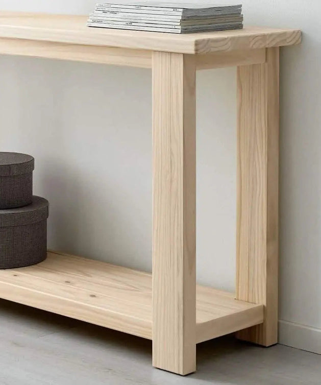 كونسول خشب سويد طبيعي 105*40*80 سم - ROD188 - Homix