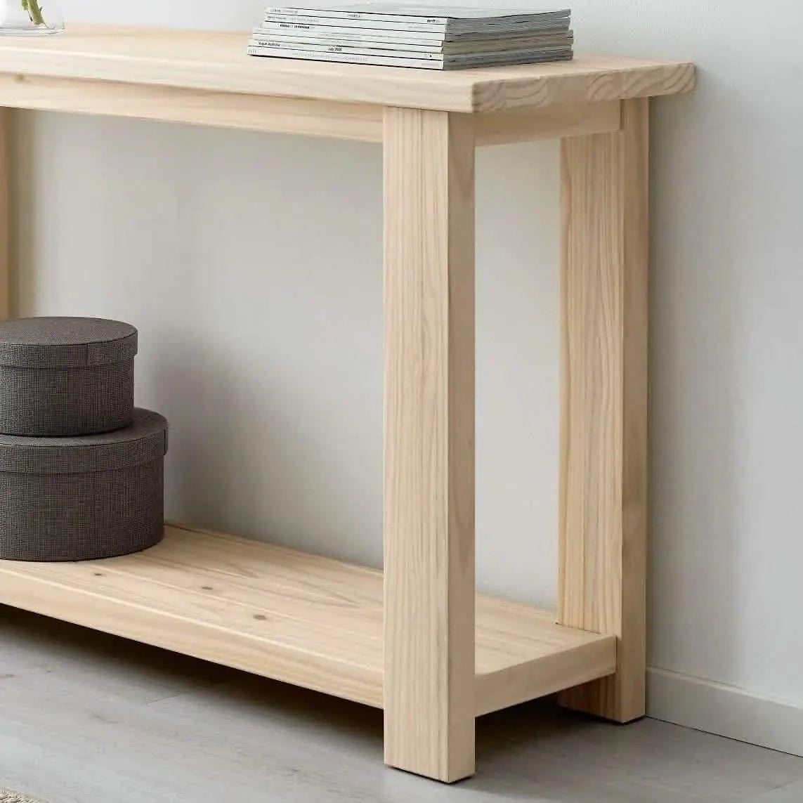 كونسول خشب سويد طبيعي 105*40*80 سم - ROD188 - Homix