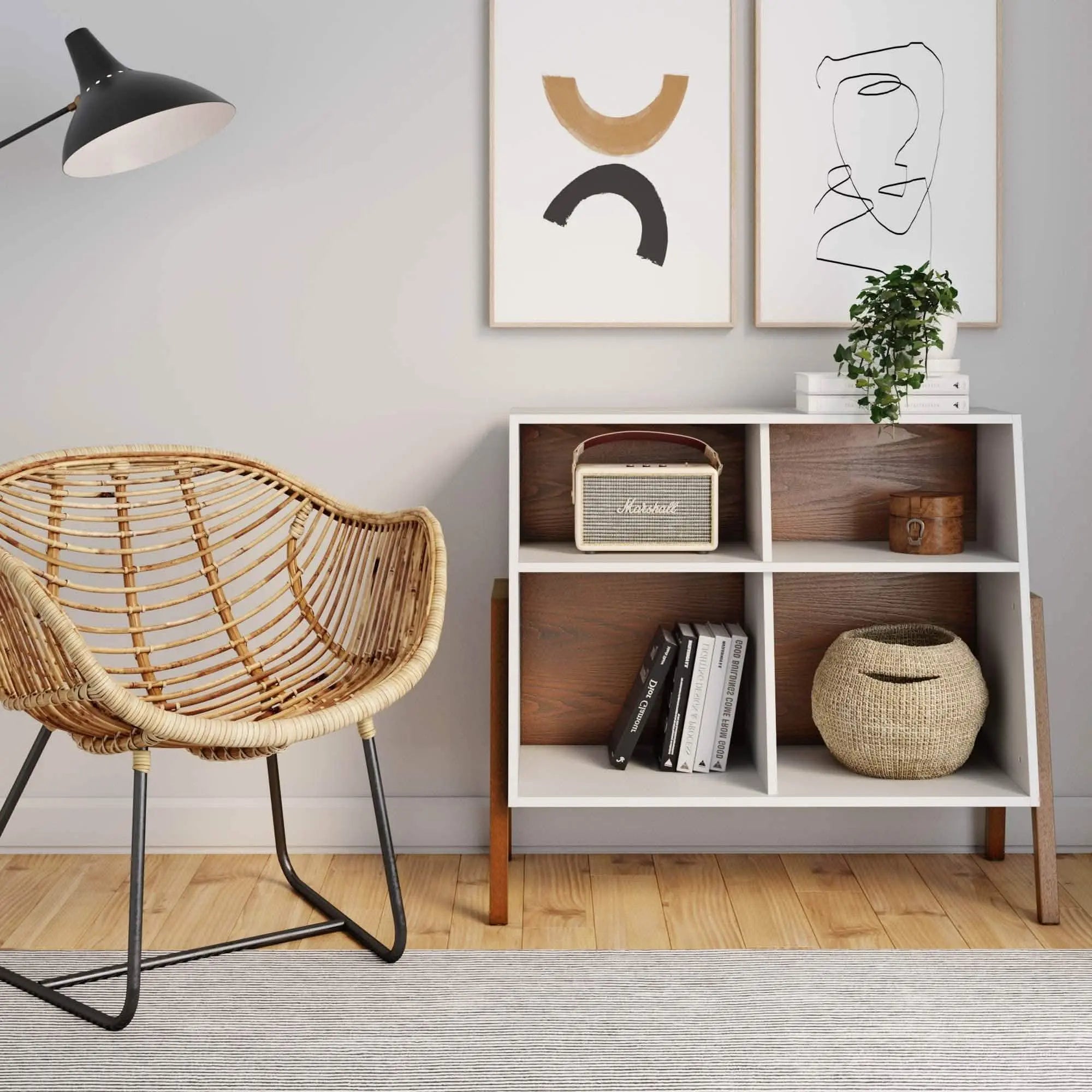 تسوق الأن من هومكس  وحدة أرفف خشبية 105*40*85 سم - ROD348 بأفضل سعر وأفضل جودة 