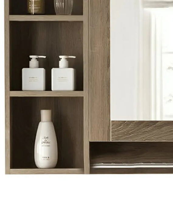 مرايا حمام مزودة بأرفف تخزين 110*14*70 سم - ROD28 - Homix