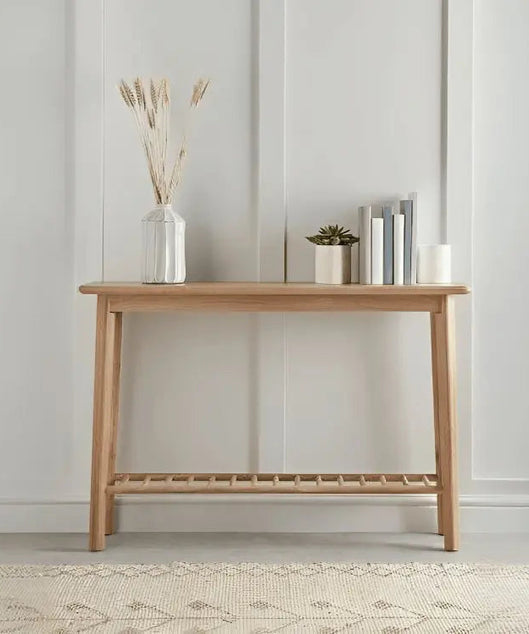 كونسول خشب سويد طبيعي 110*29*90 سم - ROD219 - Homix