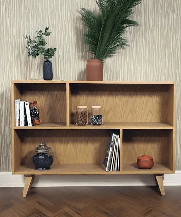 وحدة تخزين خشبية 110*30*85 سم - ROD346 - Homix