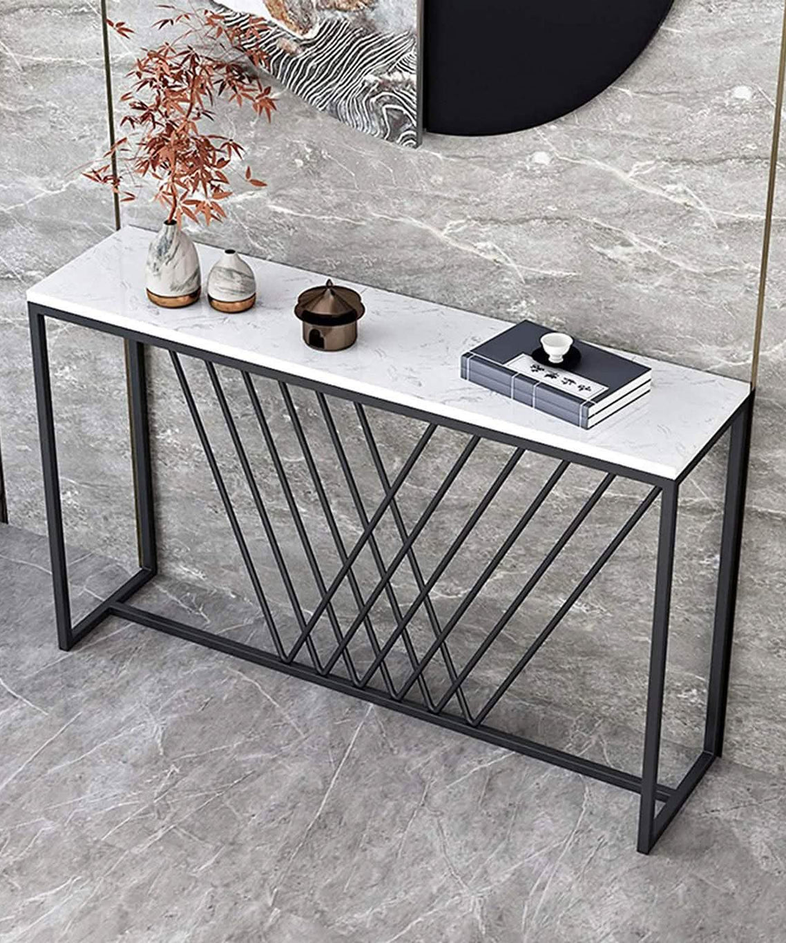 NArt81- Marble Top Console