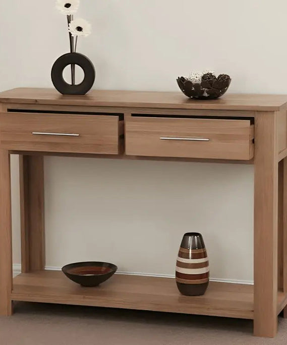 كونسول خشب سويد طبيعي 110*35*90 سم - ROD201 - Homix