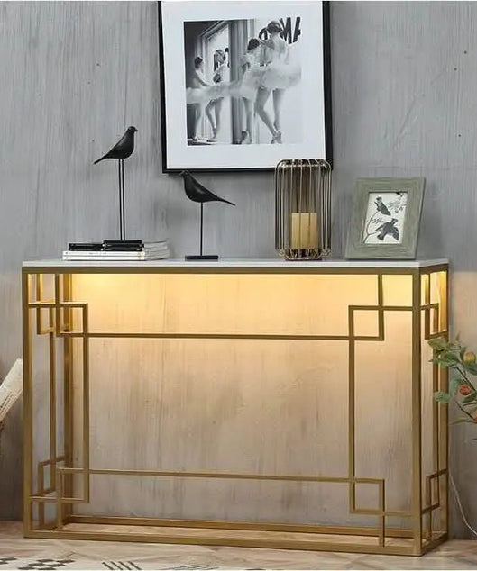 NArt61 - كونسول معدن بسطح رخام