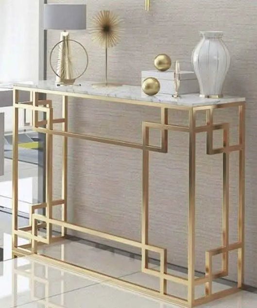 NArt61 - كونسول معدن بسطح رخام