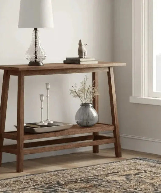 كونسول خشب سويد طبيعي 110*35*95 سم - ROD204 - Homix