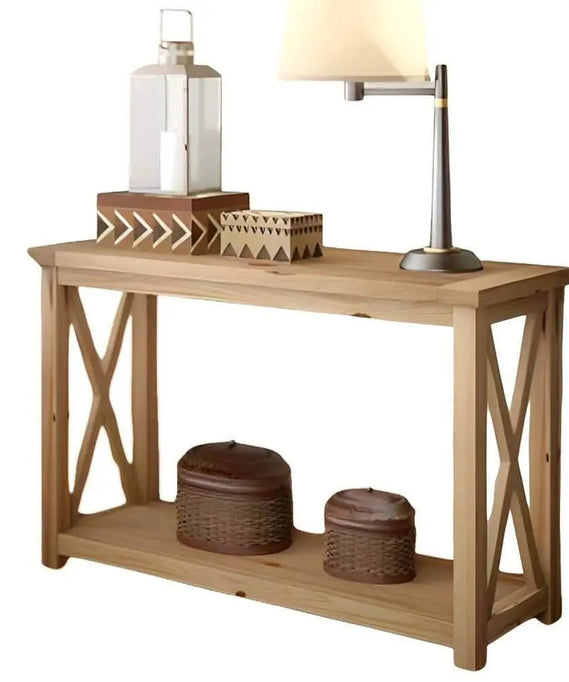 كونسول خشب سويد طبيعي 110*40*80 سم - ROD189 Art Wood